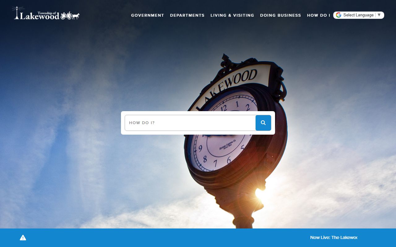 Lakewood Township official website for probate court records information