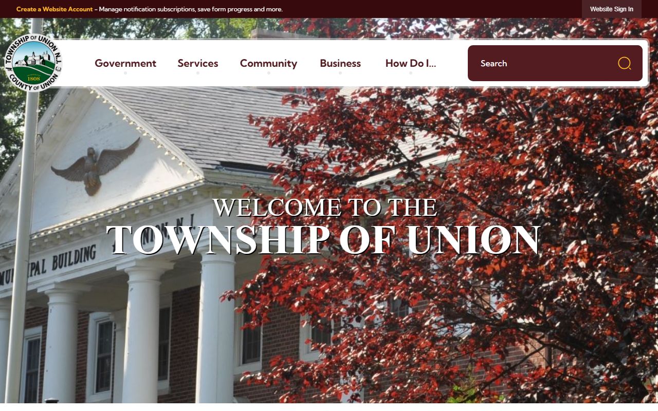 Union Township official website for probate court records information