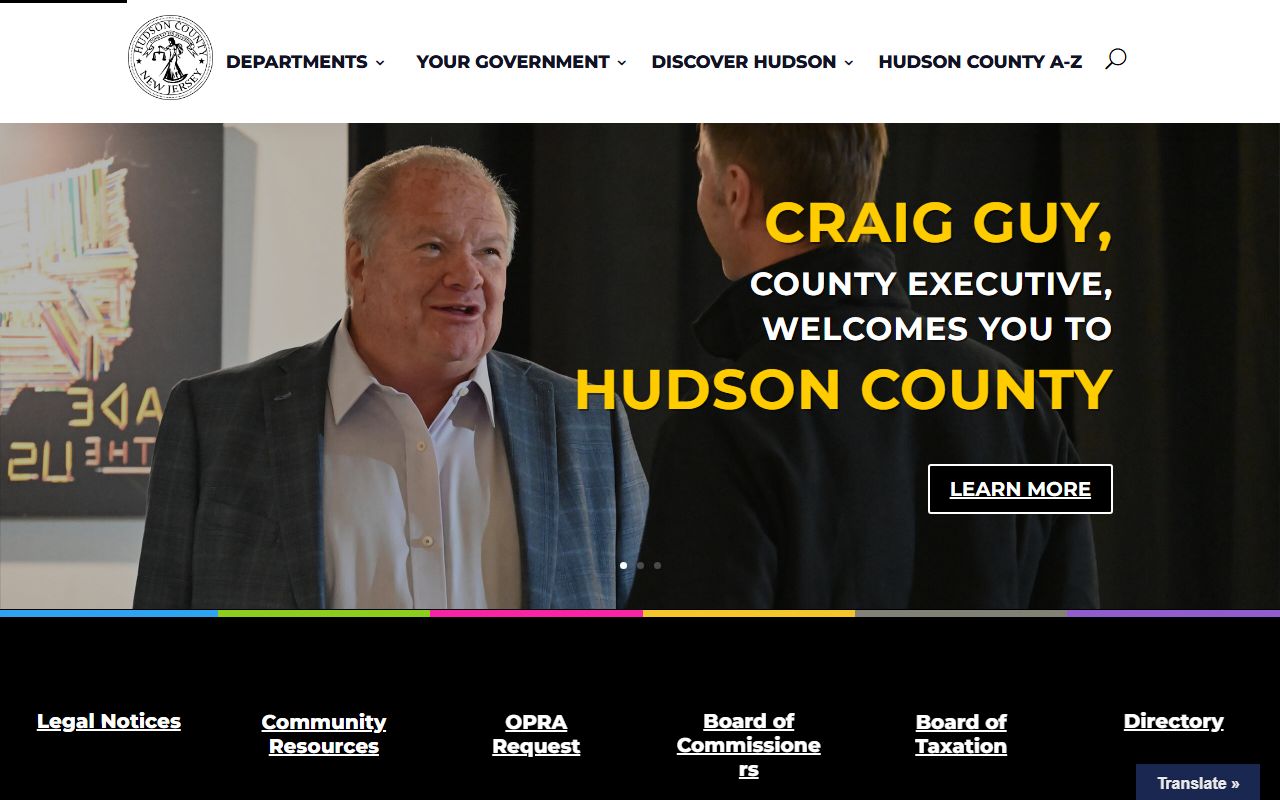 Hudson County Surrogate's Office government page for probate court records